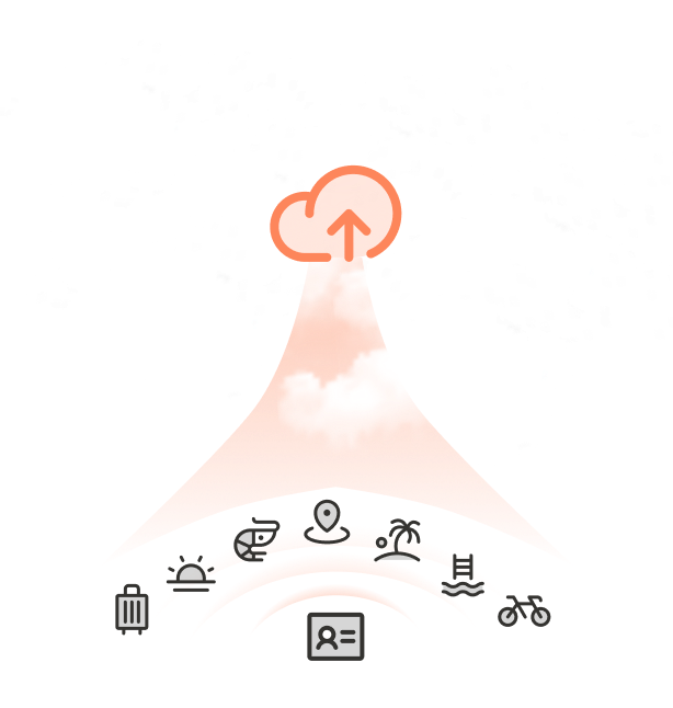 Trip ideas, preferences, behaviors, and context are input